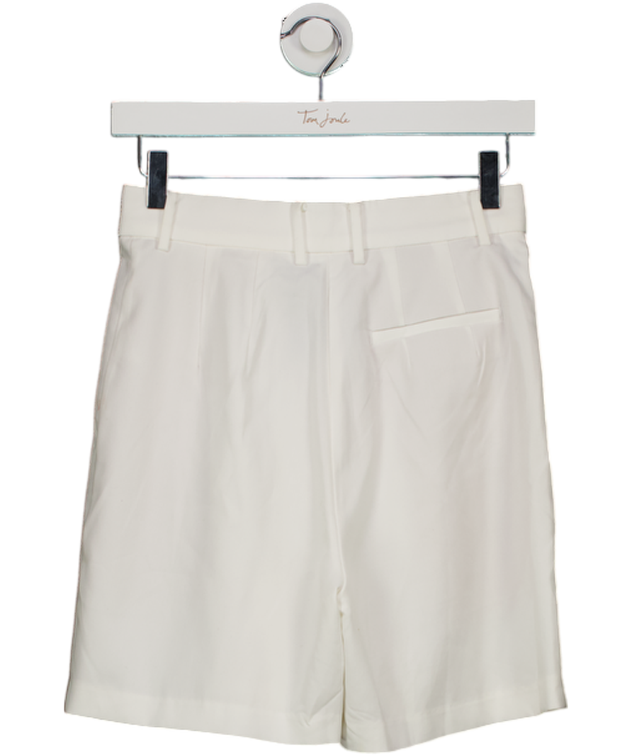 BOA White Tailored Bermuda Shorts UK S