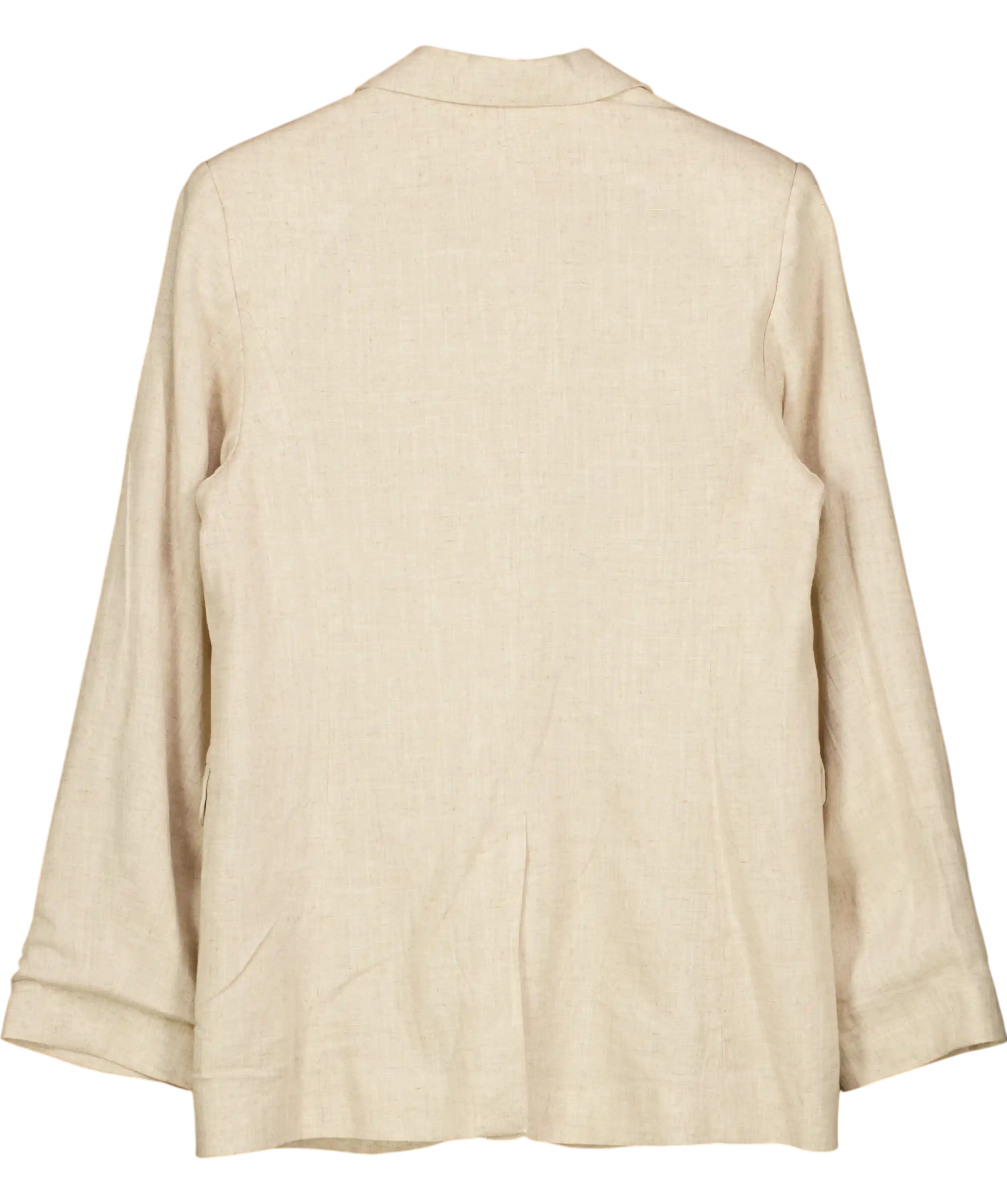 H&M Beige Linen Blend Single Breasted Blazer UK XS