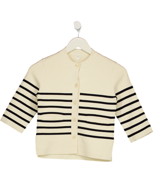 ARKET Cream  / Black Cotton Knit Cardigan 2 Years