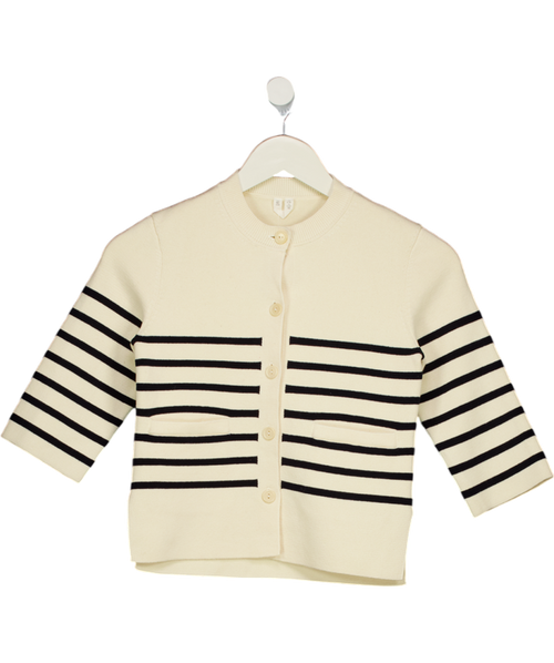 ARKET Cream  / Black Cotton Knit Cardigan 2 Years