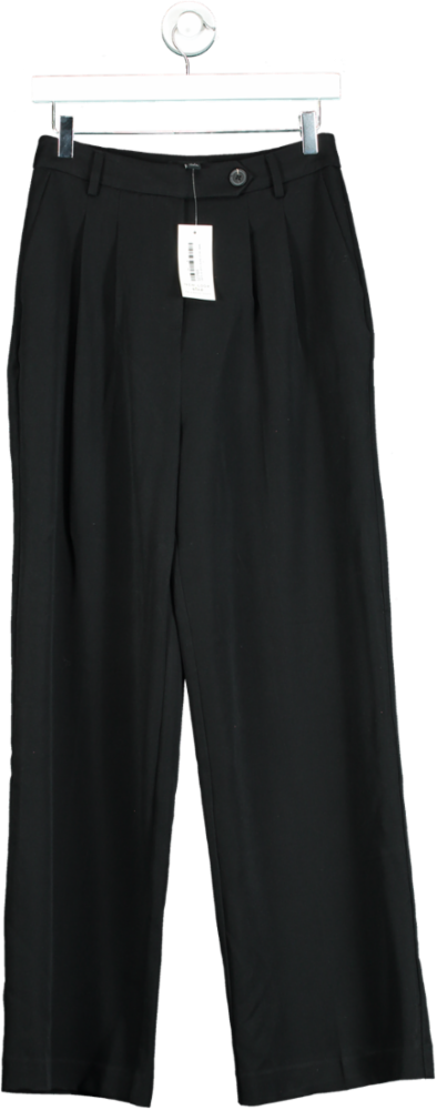 New Look Black Wide Leg Trousers UK 10