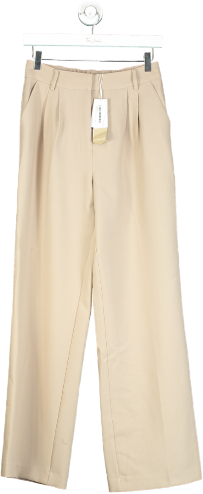 Forever New Desert Taupe Tessa Straight Leg Pant UK 8