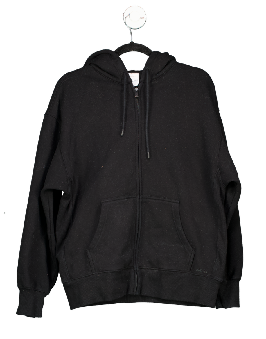 Aritzia Black Boyfriend Fit Sweatfleece Cozy Fleece UK S