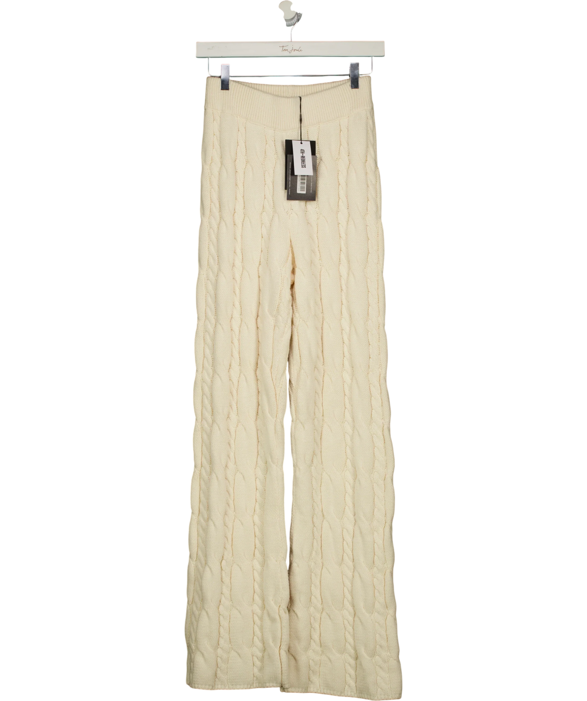 4th & Reckless Cream JORDAN TROUSER, size UK 8 — front