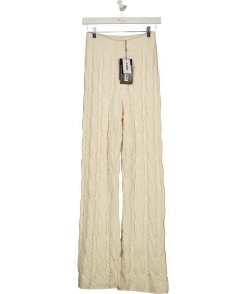4th & Reckless Cream JORDAN TROUSER, size UK 8 — front