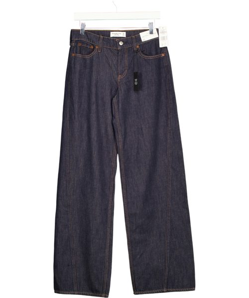 ABERCROMBIE & FITCH dark blue Low Rise Ultra Loose Jeans, size W25 — front