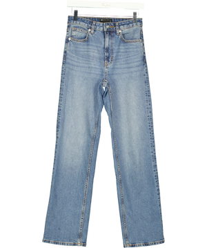 ASOS Blue High waist Straight Leg Jeans W25