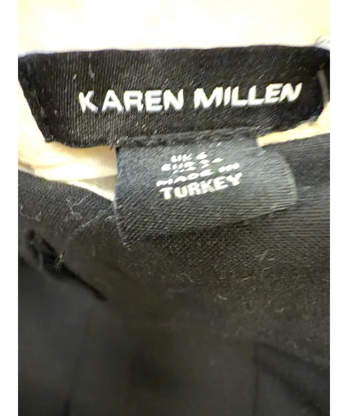KAREN MILLEN Black Colour, size UK 6 — detail