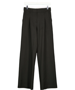 Karen Millen Black Pleated Wide Leg Trousers UK 6