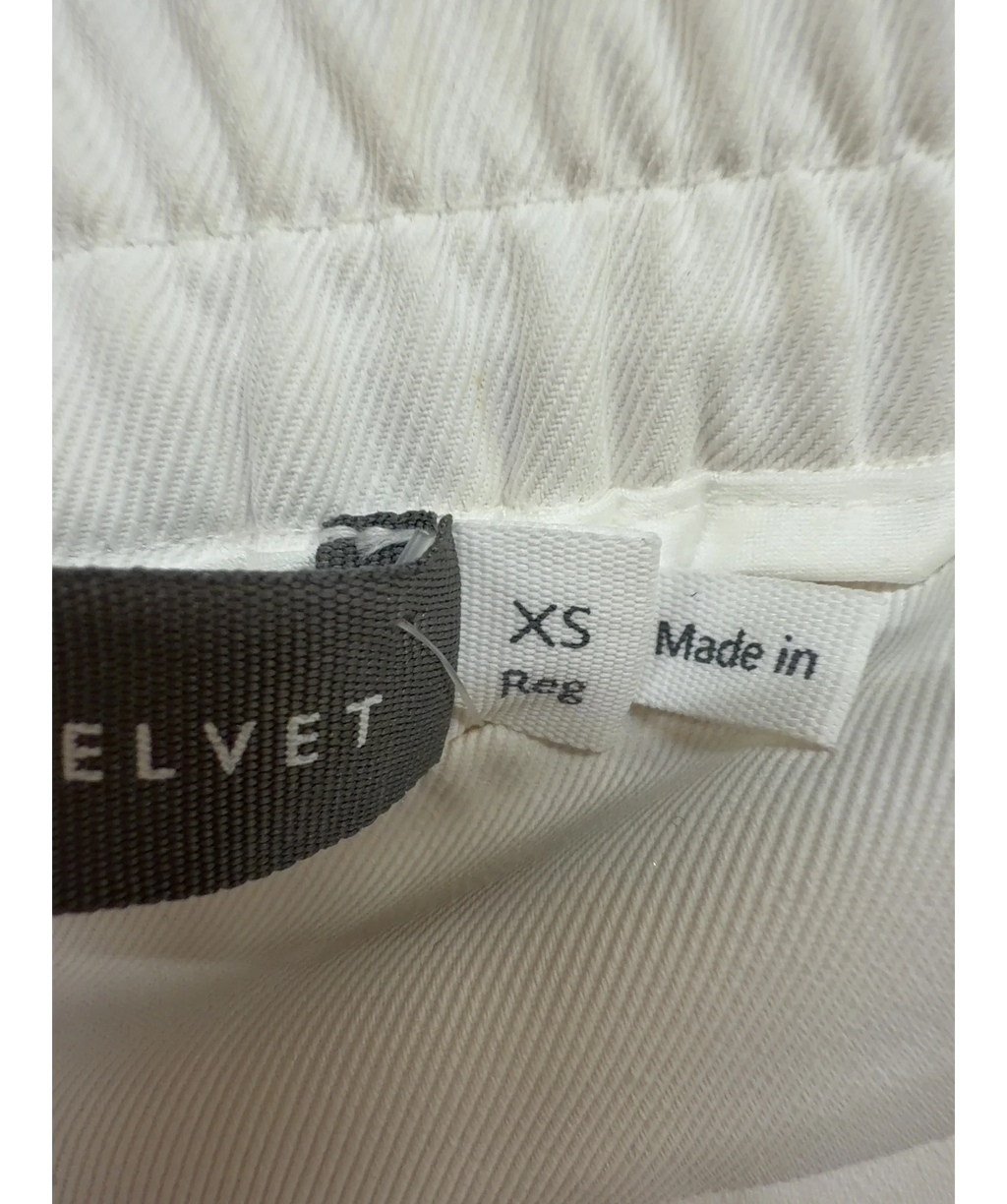 Mint Velvet White White Cropped Wide Leg Tailored Trousers, size UK XS — care label