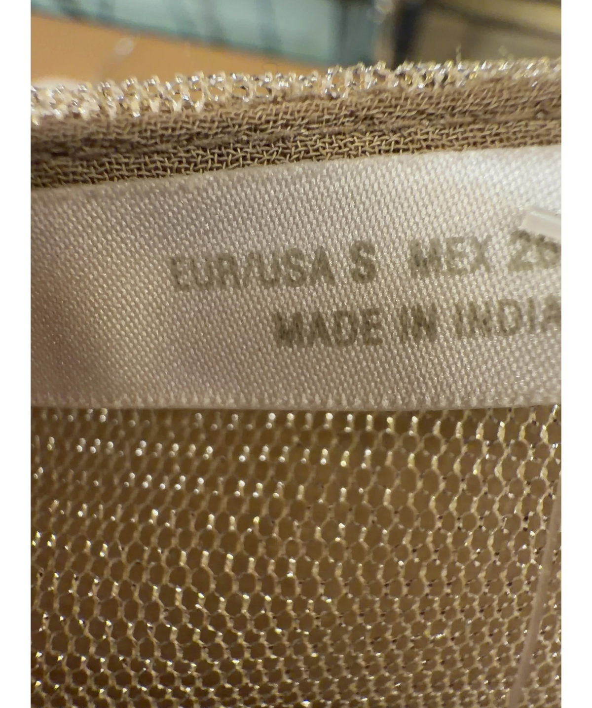 ZARA Beige Colour, size UK S — care label