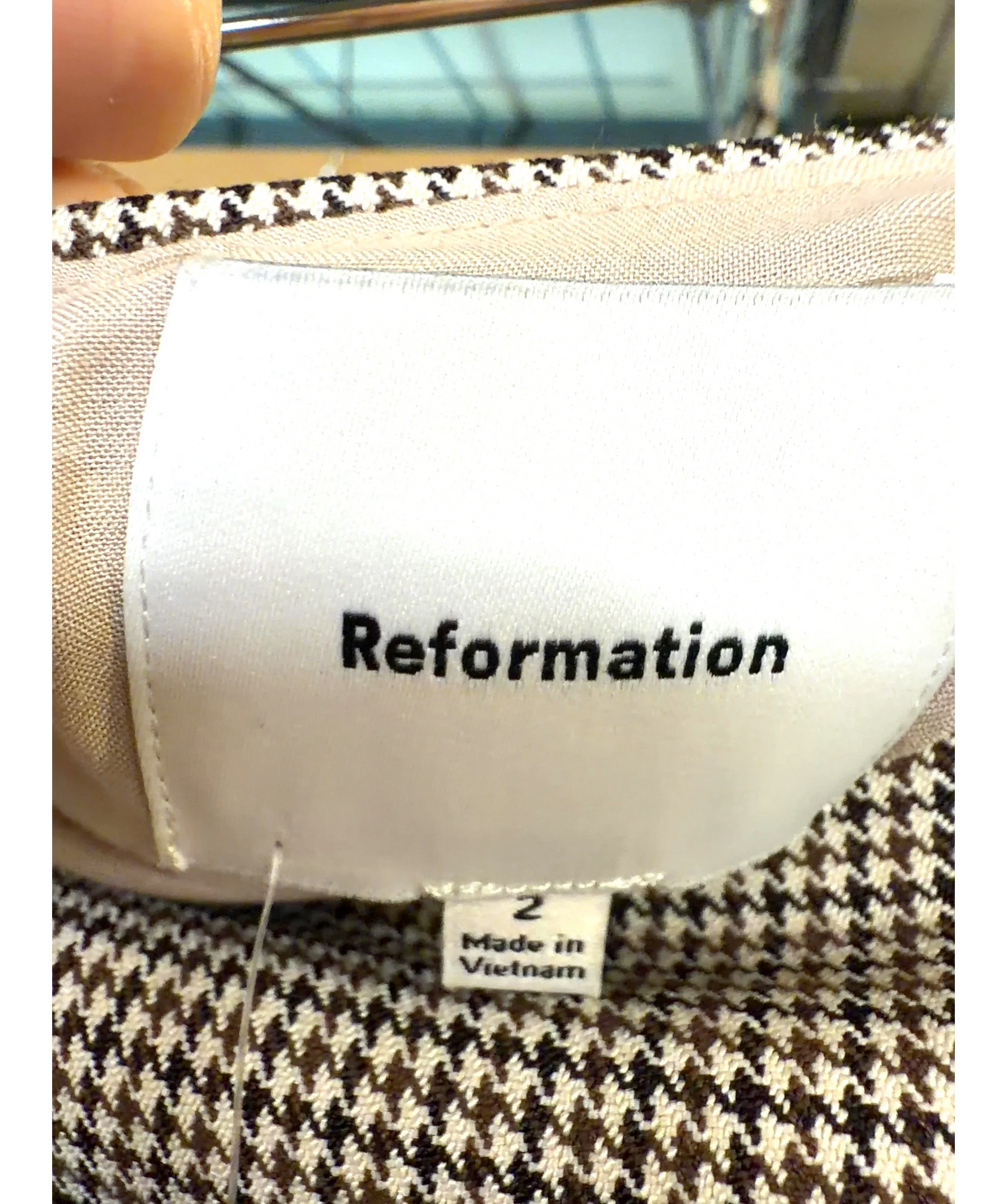 Reformation Brown Colour, size UK 6 — detail
