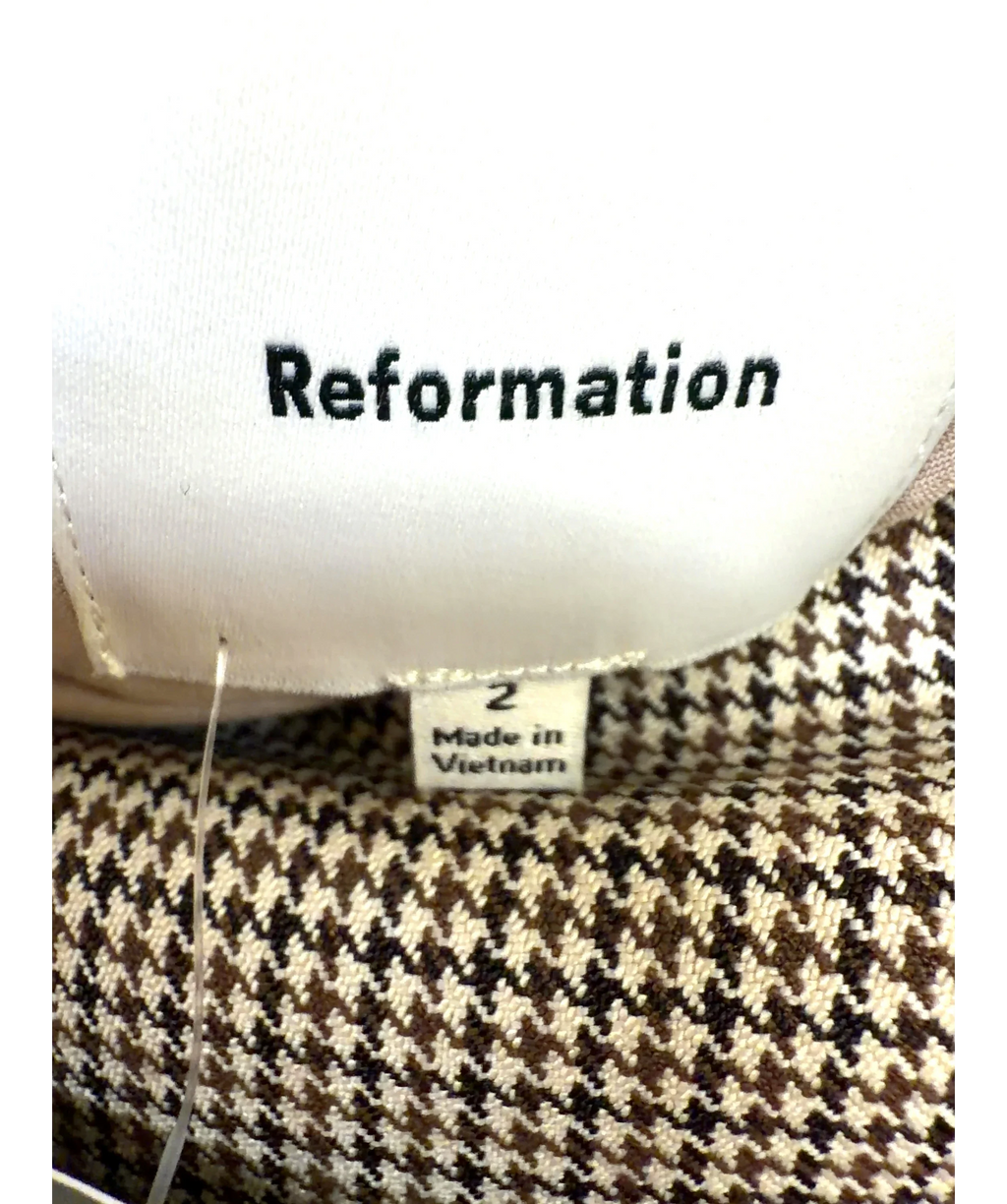 Reformation Brown Colour, size UK 6 — care label