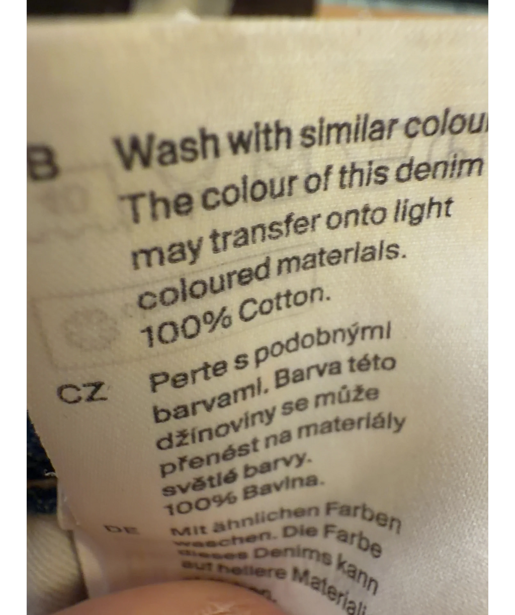 cos Blue Colour, size W25 — label