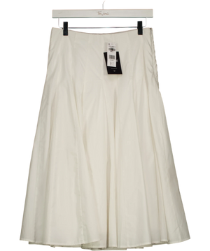 Abercrombie & Fitch White Paneled Maxi Skirt UK XS