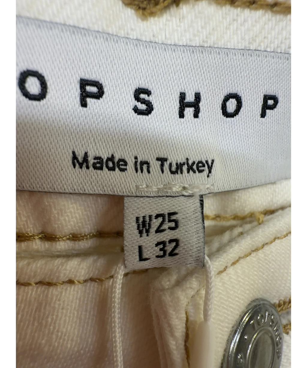 TOPSHOP White Colour, size W25 — care label