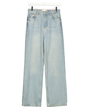 Reformation Wilder High Rise Wide Leg Cropped Jeans W25