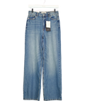 New Look Blue Adalae High Waisted Wide Leg Jeans, size UK 8 — front