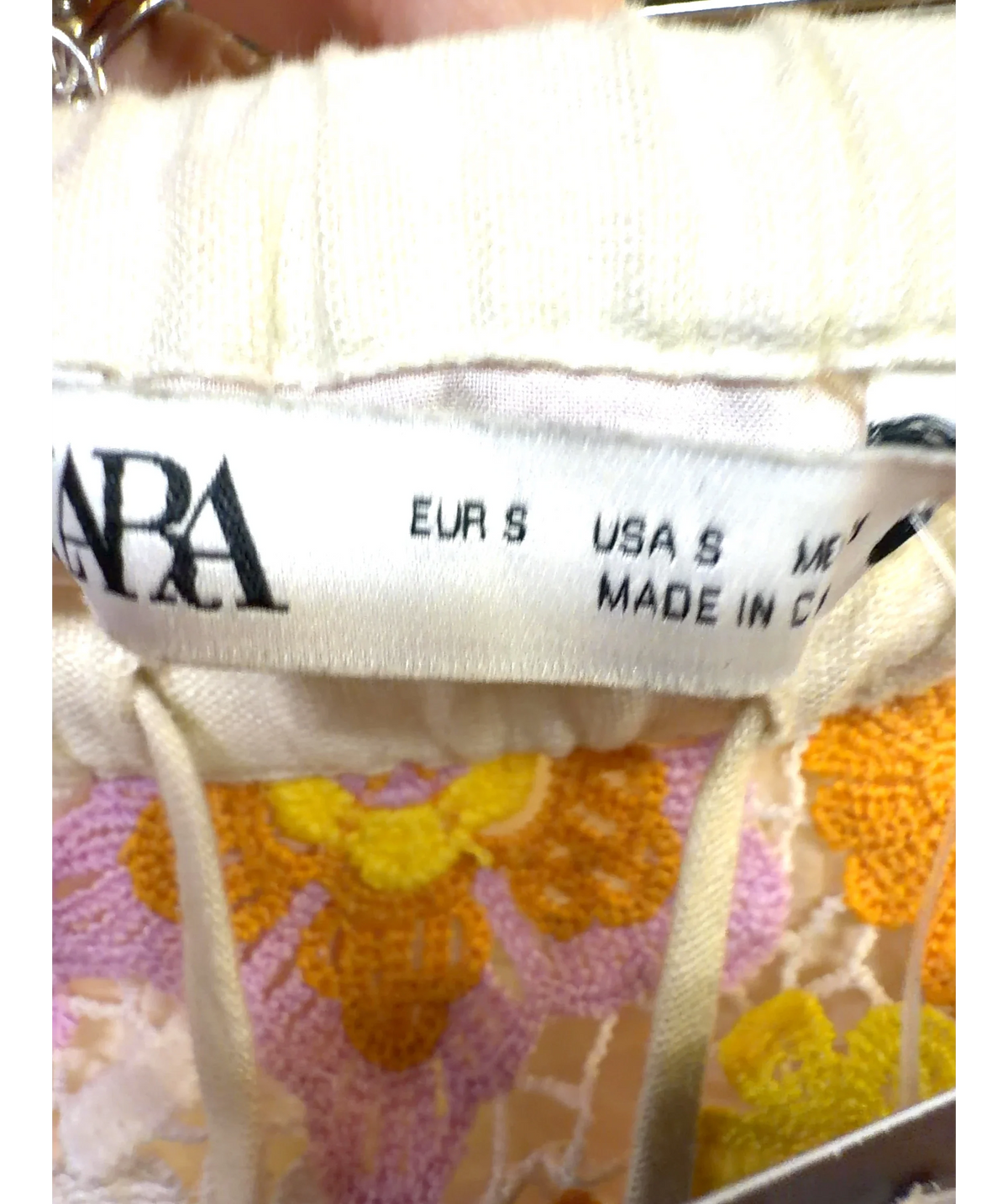 ZARA Multicoloured Colour, size UK S — care label
