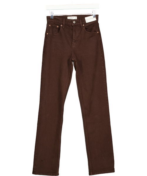 ABERCROMBIE & FITCH Brown 90'S STRAIGHT, size W25 — front