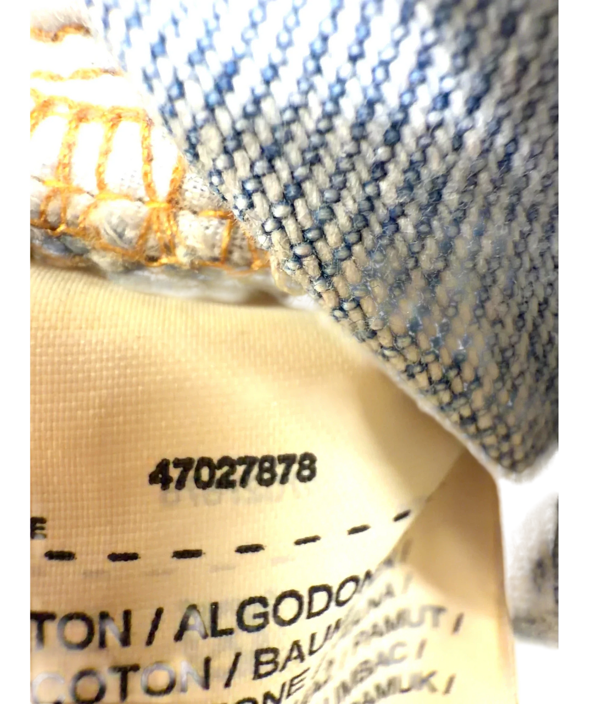 MNG light blue Colour, size UK 6 — fabric detail