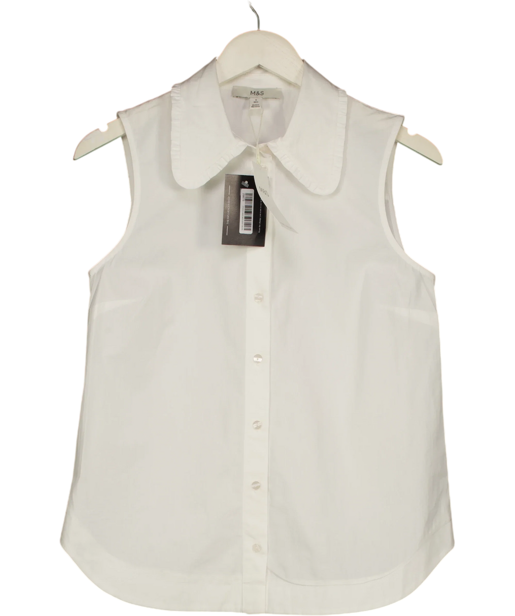 M&S White Colour, size UK 6 — front