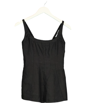 Abercrombie & Fitch Black Smocked Top UK XS