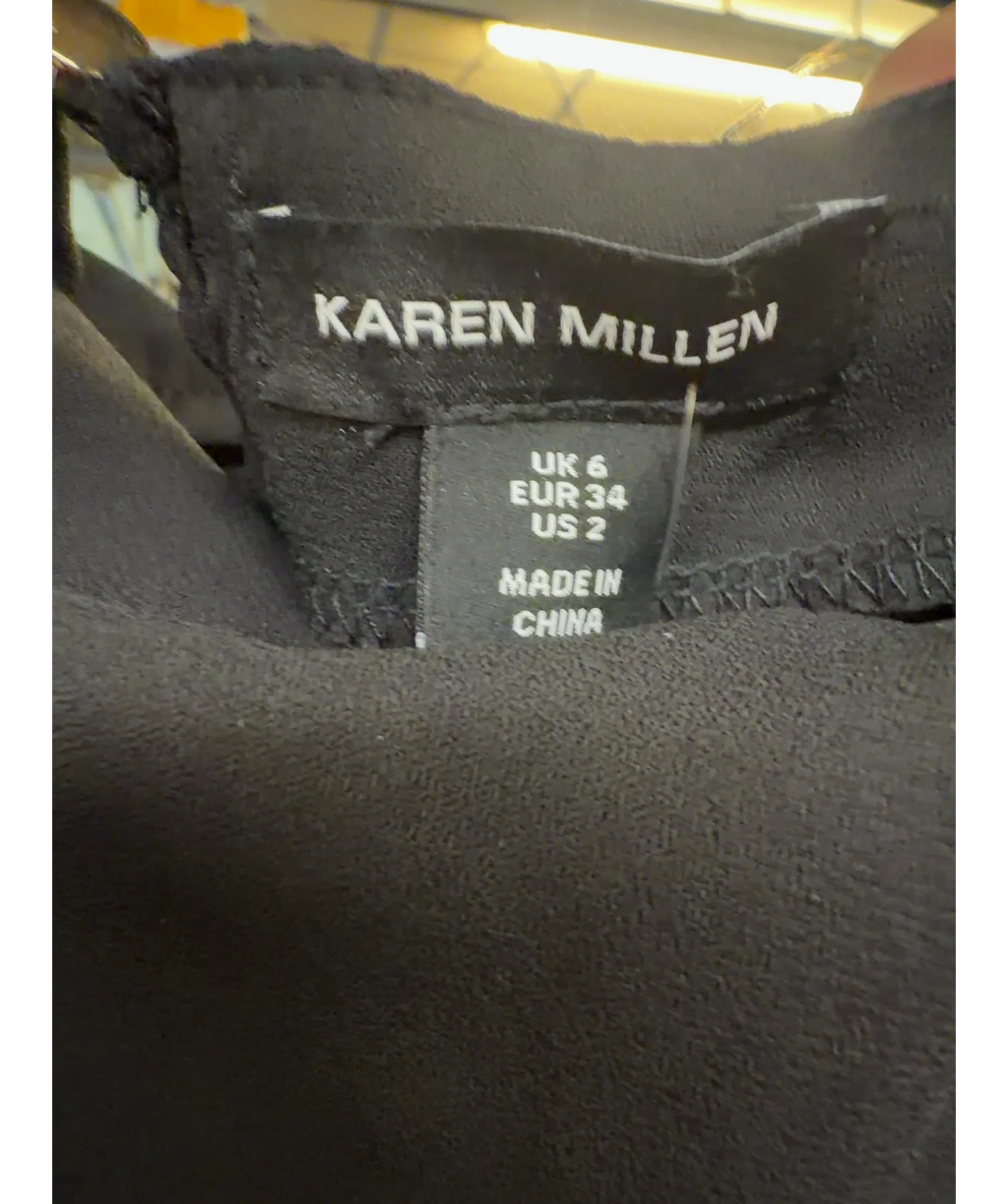 KAREN MILLEN Black Colour, size UK 6 — detail