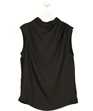 Karen Millen Black Pleated Top UK 6