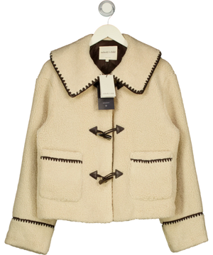 Nobody's Child Whipstitch Borg Jacket Cream jacket UK S