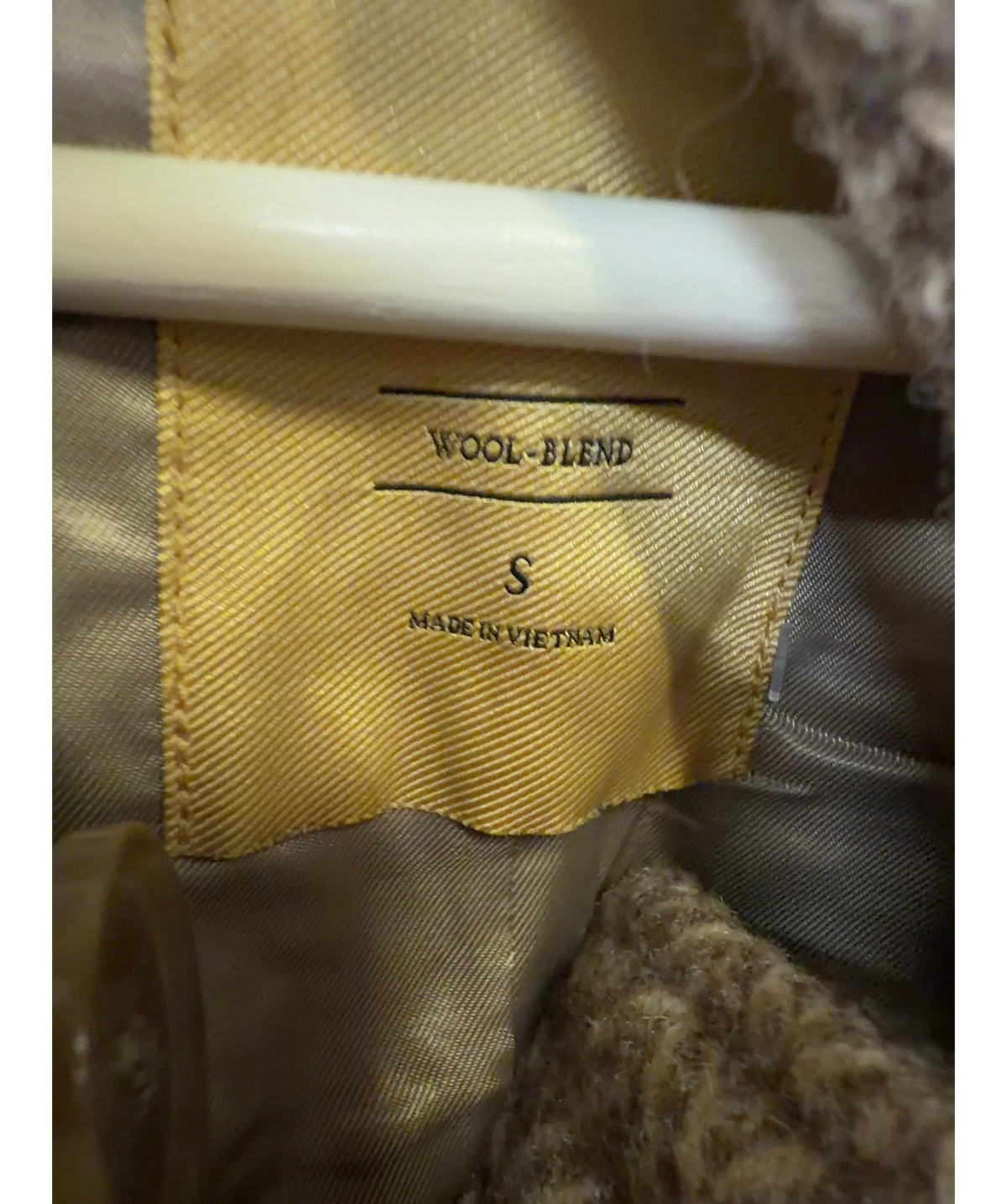 ABERCROMBIE & FITCH Beige Colour, size UK S — care label