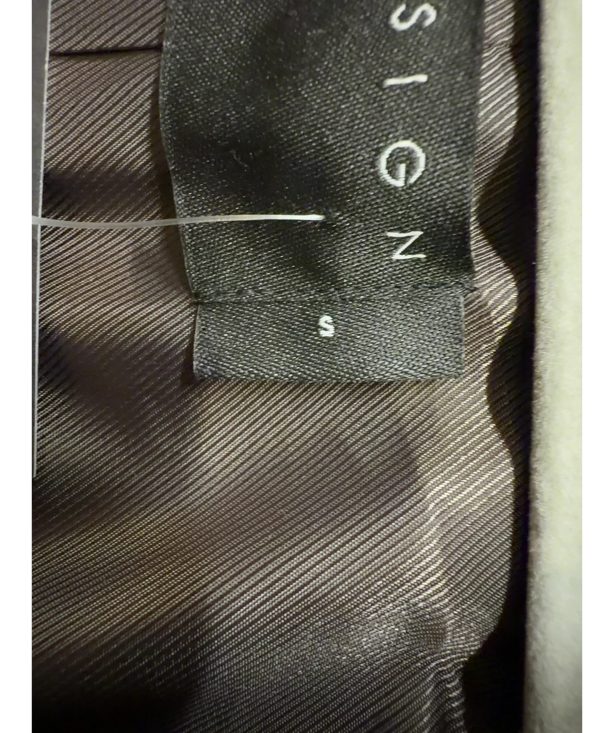 ASOS Brown Colour, size UK S — care label