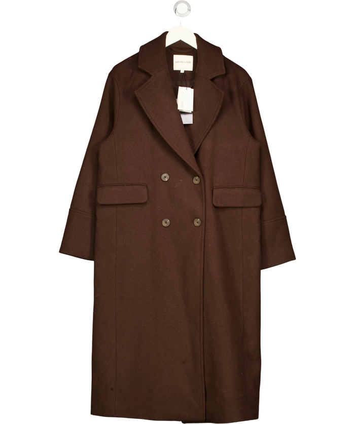 Nobodys Child Byoma Relaxed DB Coat Brown UK S