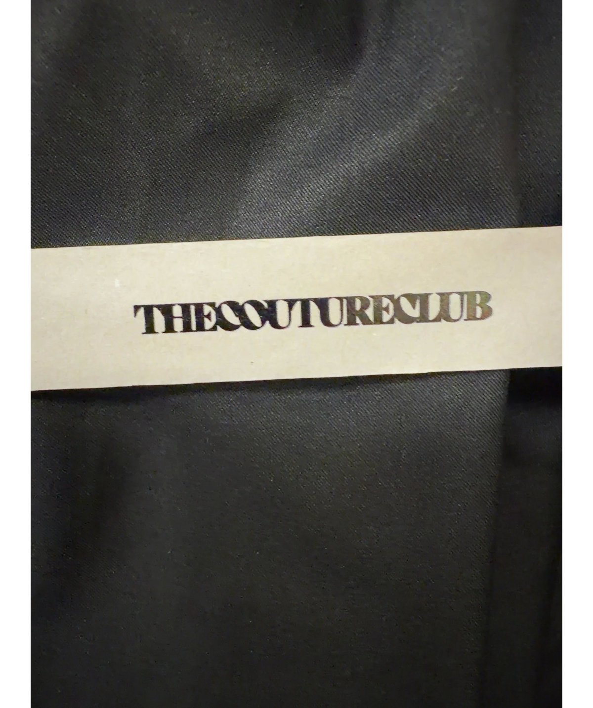 The Couture Club Black The Gathered Balloon Hem Bomber Jacket, size UK XS — detail