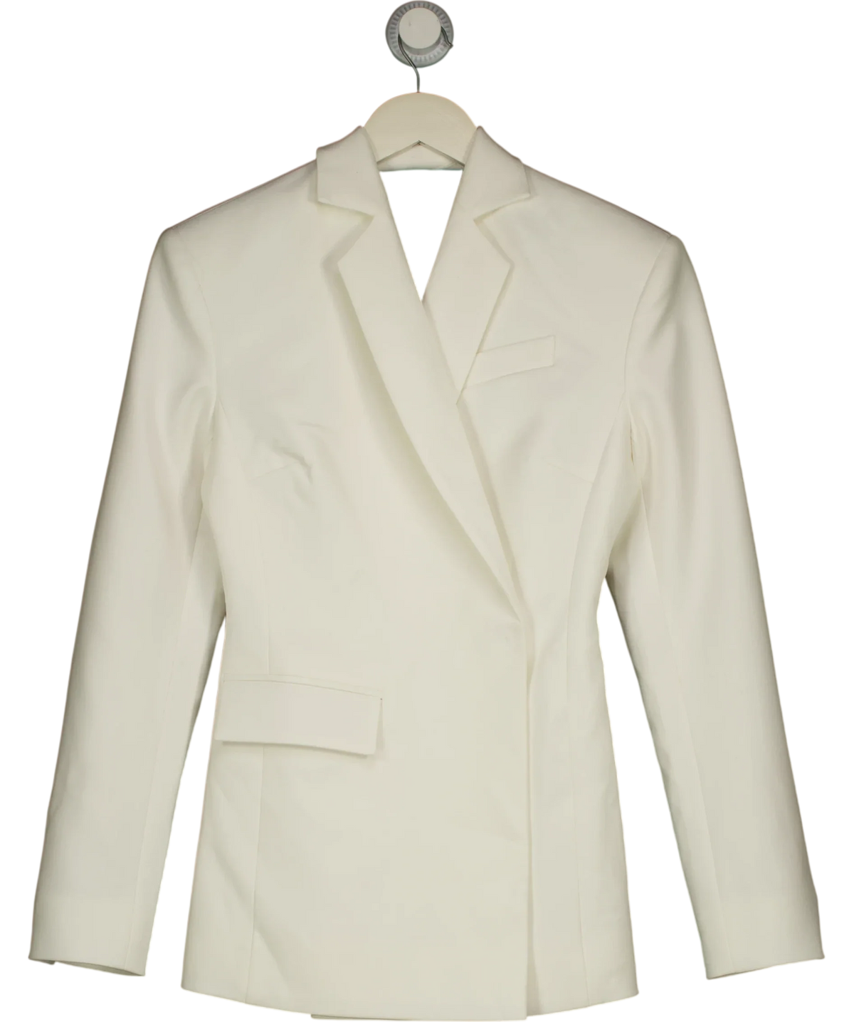 Lé Charmie White Jacket le Soirée, size UK XS — front