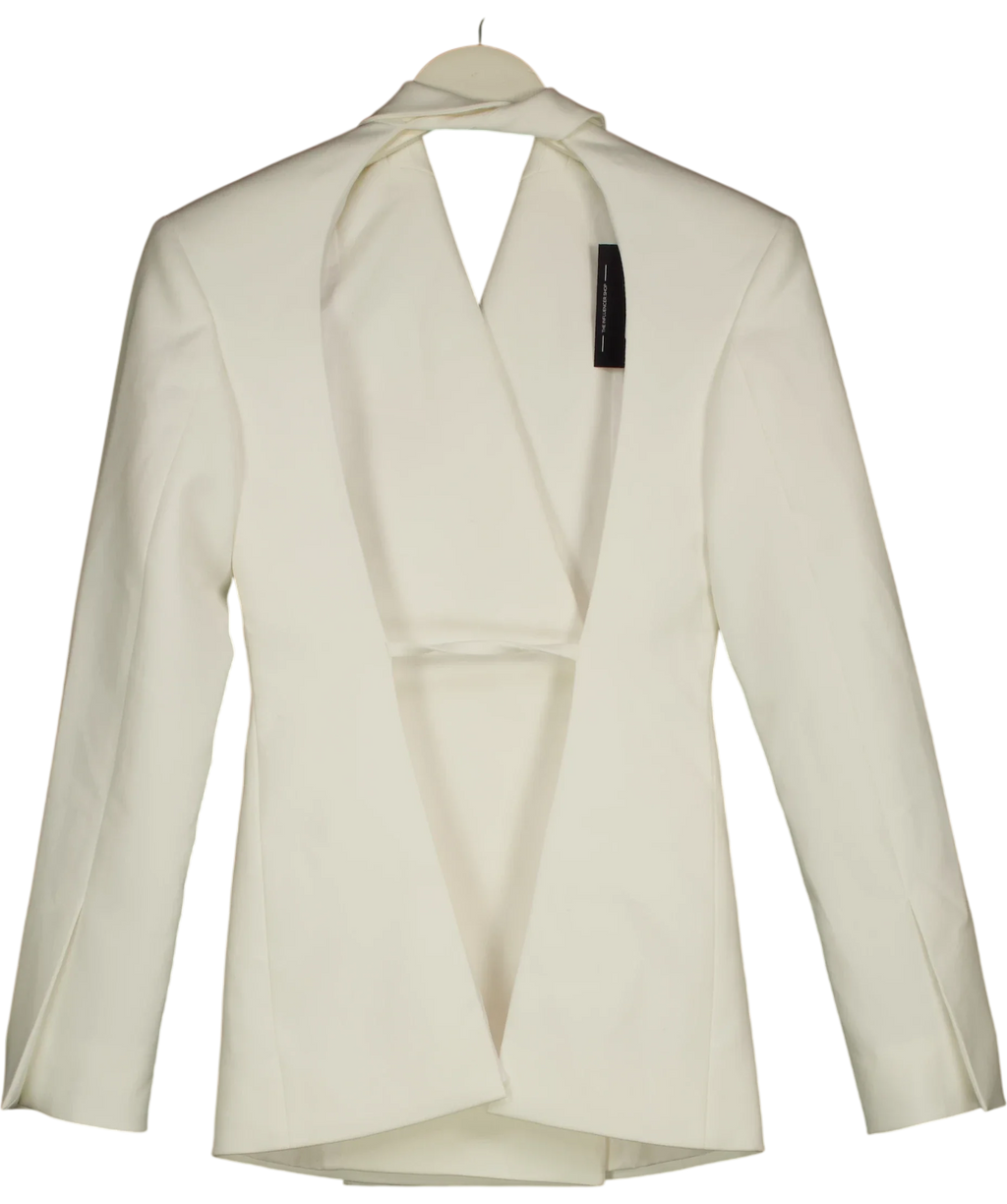 Lé Charmie White Jacket le Soirée, size UK XS — back