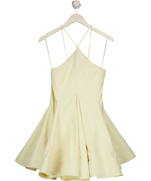 ASOS Structured Halter Volume Skirt Mini Dress Cream UK 6
