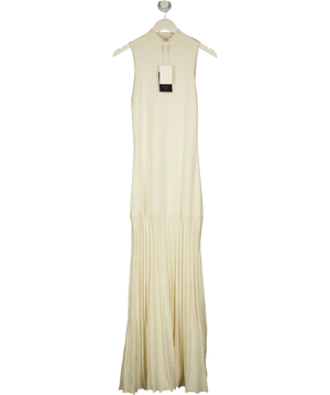 Pretty Lavish Zena Grown Neck Drop Hem Maxi Dress Cream S