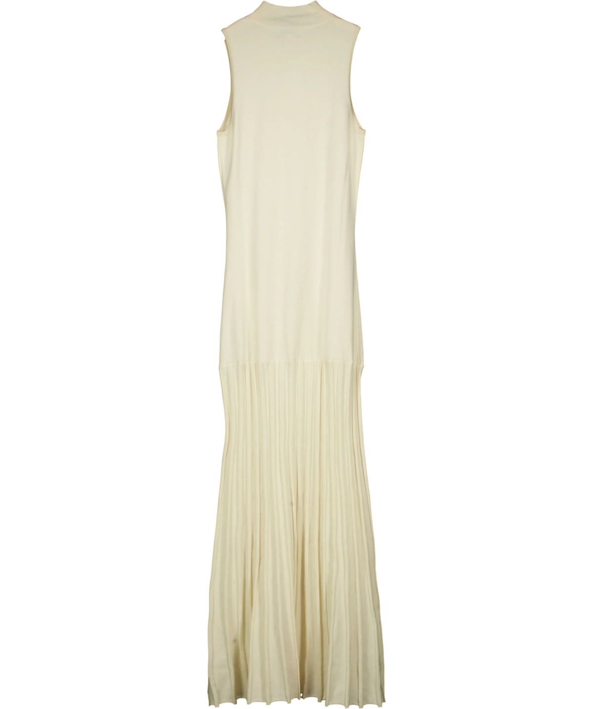 PRETTY LAVISH Cream ZENA GROWN NECK DROP HEM MAXI DRESS, size UK S — back