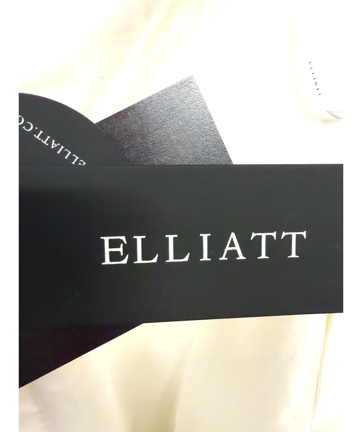 Elliatt ivory Kalani Mini Dress, size UK XS — detail