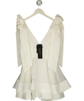 Elliatt ivory Kalani Mini Dress, size UK XS — front