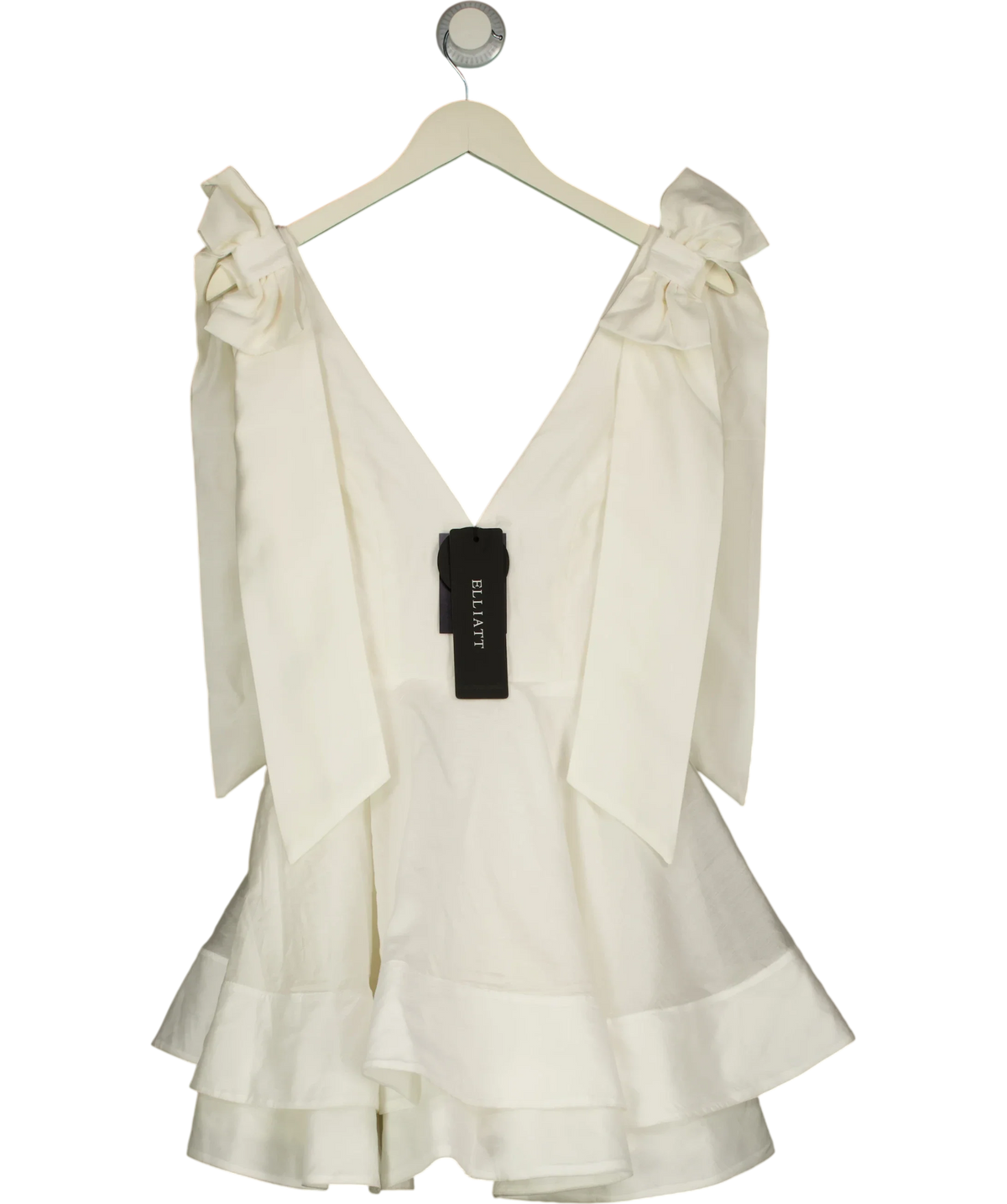 Elliatt ivory Kalani Mini Dress, size UK XS — front