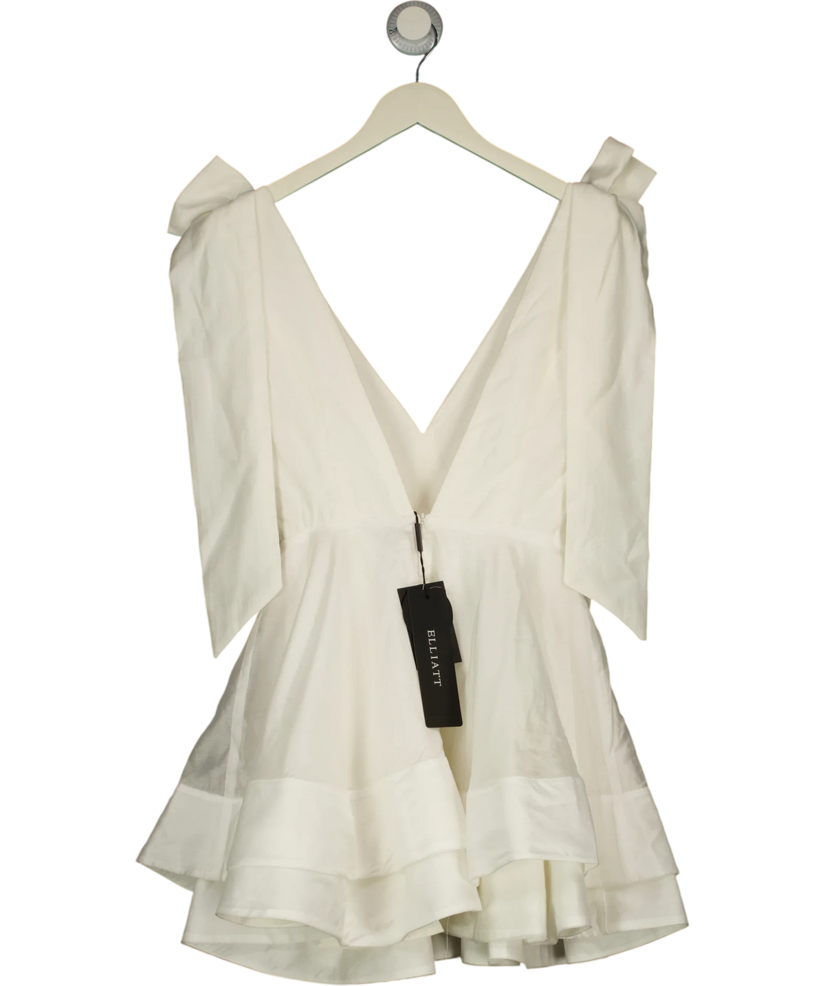 Elliatt ivory Kalani Mini Dress, size UK XS — back
