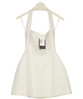 ODD MUSE White Structured Mini Dress, size UK XS — front