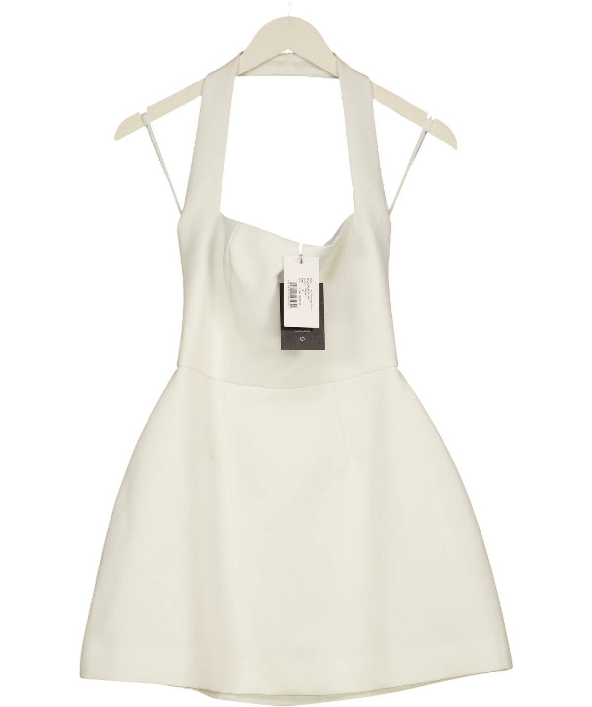 ODD MUSE White Structured Mini Dress, size UK XS — front