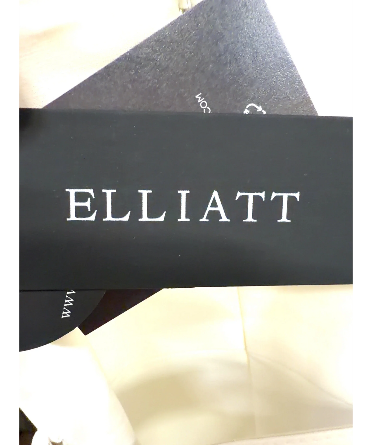 Elliatt White Nydia Square Neck Mini Dress, size UK XS — detail