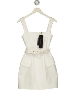Elliatt Nydia Square Neck Mini Dress White UK XS