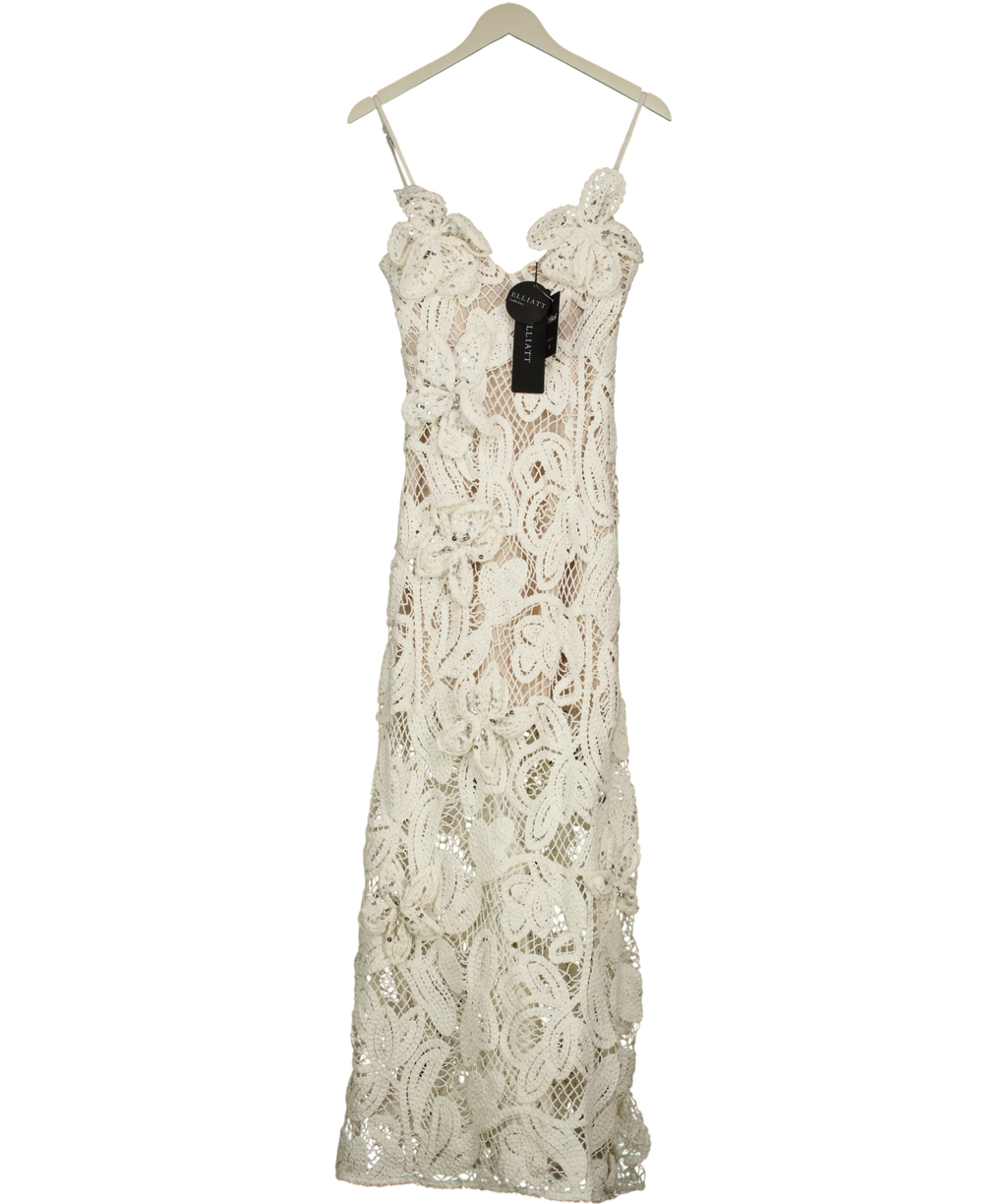 Elliatt ivory Kyra Gown, size UK XS — front