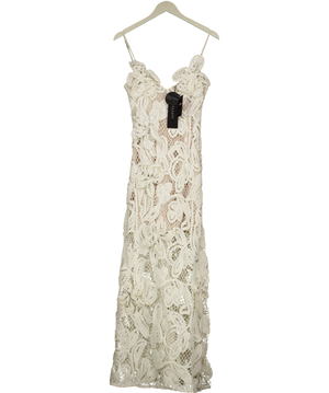 Elliatt Kyra Ivory Embellished Maxi Dress UK XS