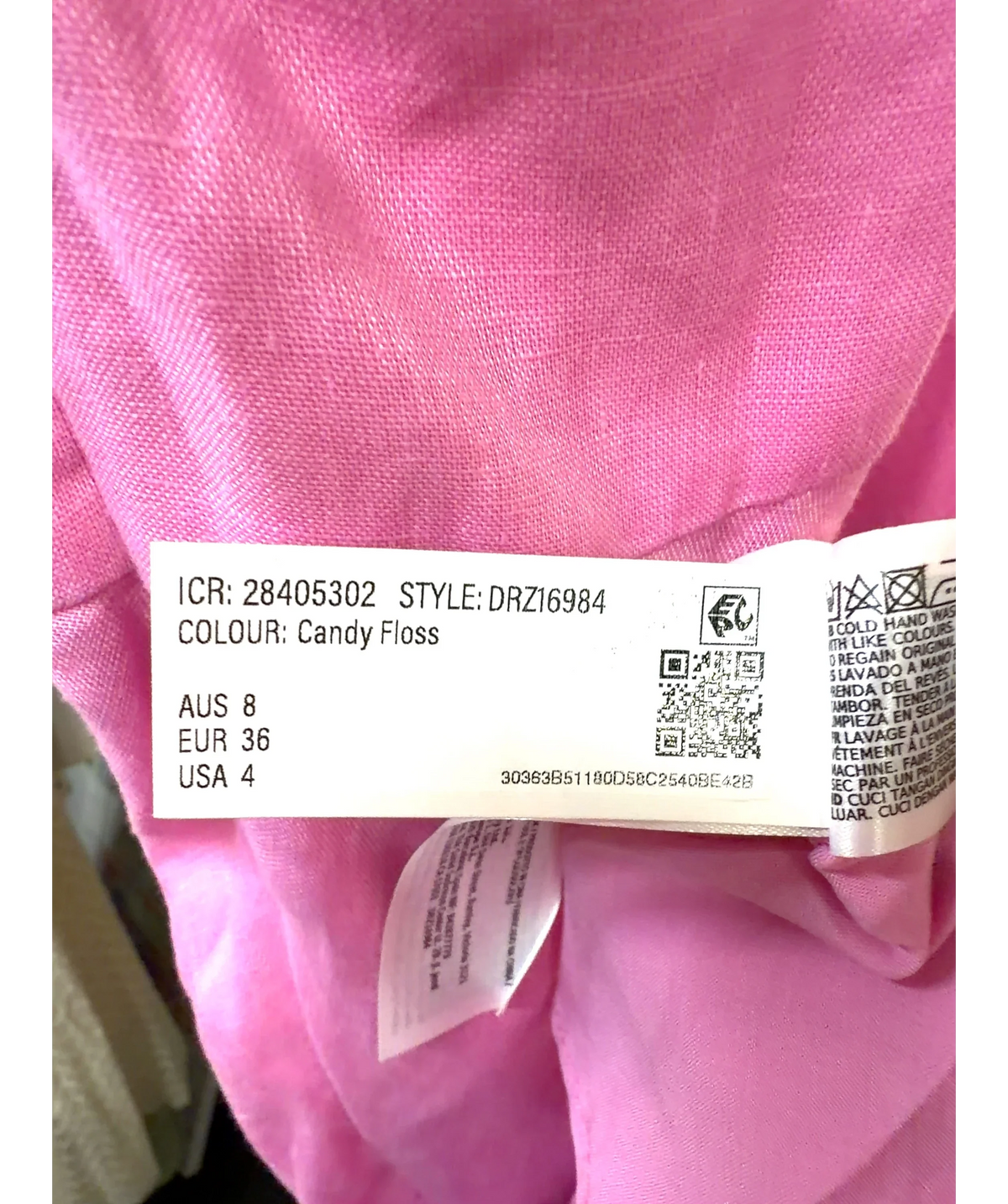 FOREVER NEW Pink Colour, size UK 8 — label
